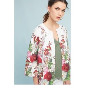 Anthropologie Eva Franco Rose Linen Coat 🌹